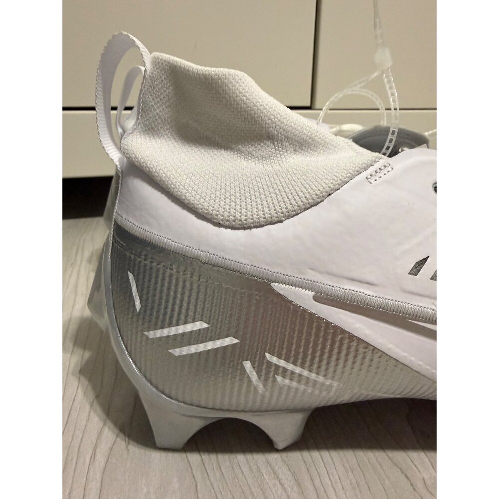 Nike Vapor Edge Pro 360 2 White Silver Football Cleats DA5456-102 Men's Size 13 - Picture 7 of 12